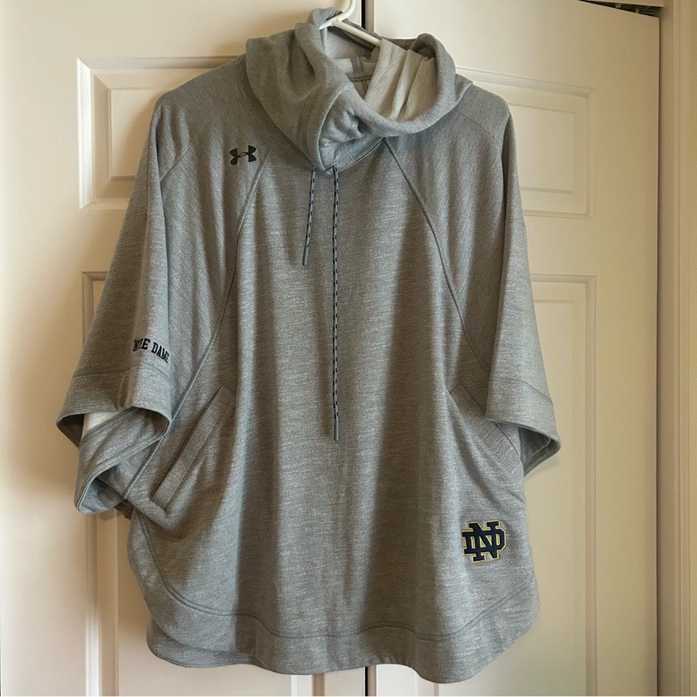 Notre Dame Hoodie, Under Armour, XS, Gray